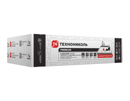 PIR плиты LOGICPIR Полы ФЛ/ФЛ L-1190х590х40 мм 6 плит